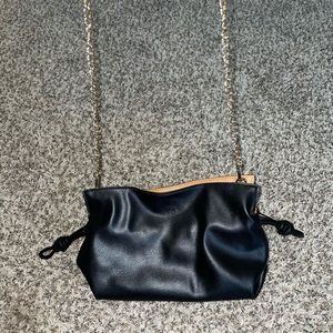 Black & gold crossbody purse